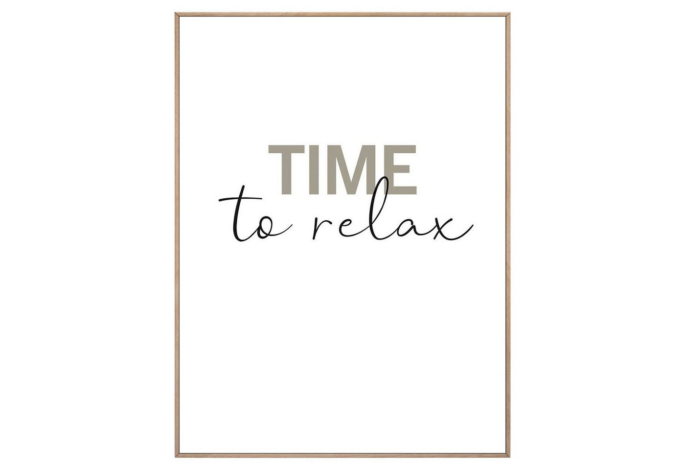 Reinders! Bild mit Rahmen ARTIFIC, Mehrfarbig, Schriftzug, 30 x 40 cm, (1 St) von Reinders!