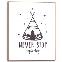 Reinders Bild mit Rahmen "Never Stop Exploring", (1 St.) von Reinders!