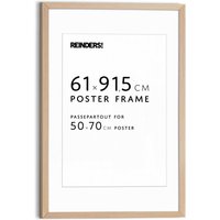 Reinders Bilderrahmen "Bilderrahmen Poster 61x91,5 oder 50x70" für 1 Bilder Wohnzimmer - Buche - MDF - 64,5x95 cm von Reinders!