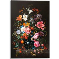 Reinders Holzbild "Stilleben Blumen in Vase Jan Davidsz de Heem", (1 St.) von Reinders!