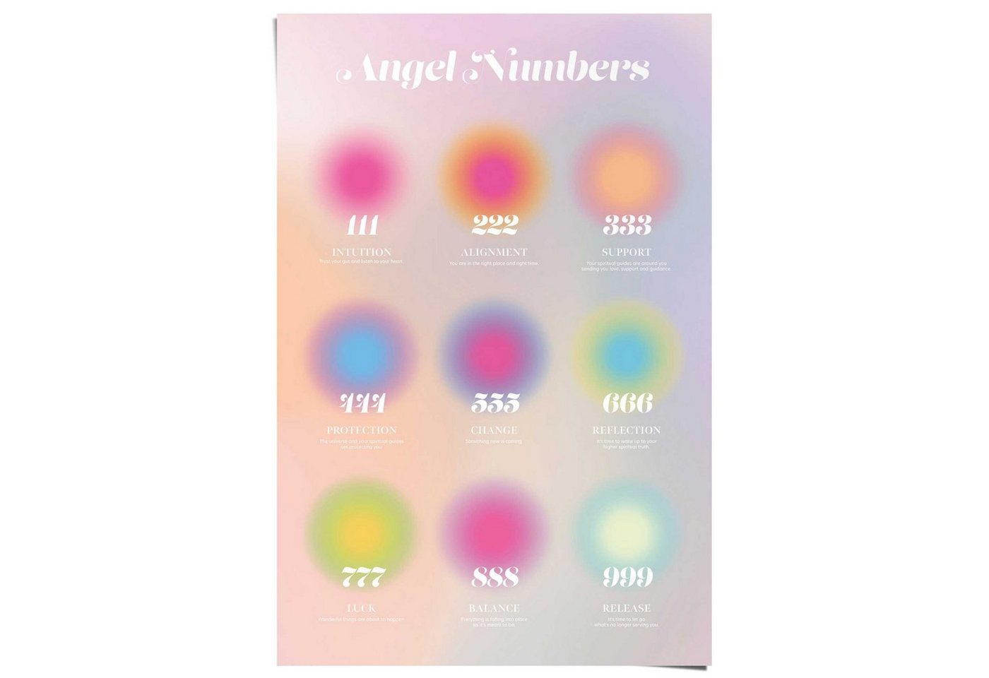 Reinders! Poster Angel numbers von Reinders!