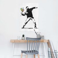 Reinders Poster "Brandalised - the flower thrower" von Reinders!