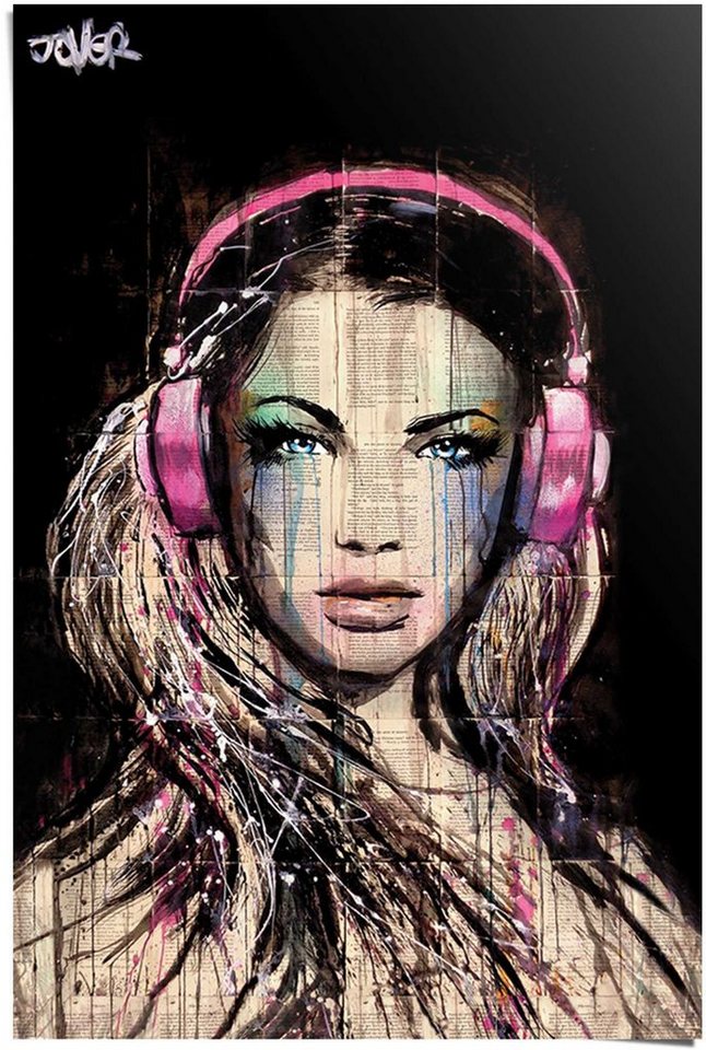 Reinders! Poster DJ Girl Loui Jover, (1 St) von Reinders!