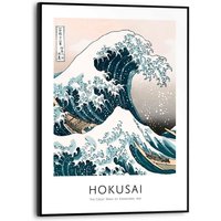 Reinders Bild mit Rahmen "Die große Welle - Hokusai" von Reinders!