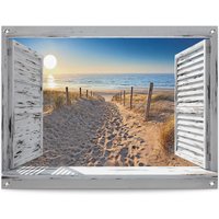 Reinders Poster "Dünenpfad durch das Fenster", Outdoor für Garten oder Balkon von Reinders!