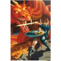 Reinders Poster "Dungeons & Dragons - classic red dragon battle" von Reinders!