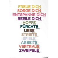 Reinders Poster "Freue dich mehr", (1 St.) von Reinders!