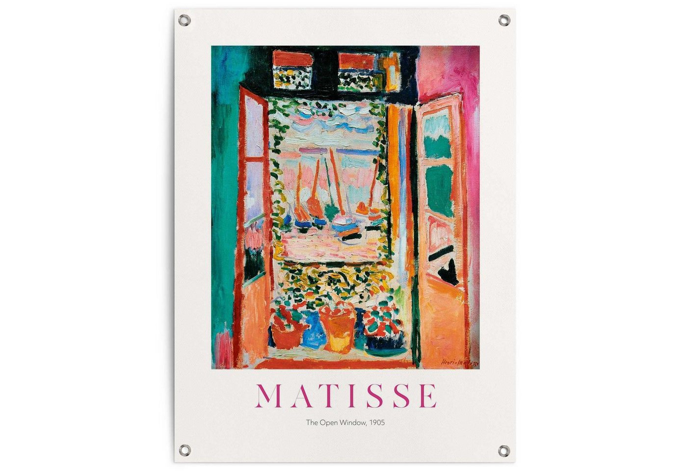 Reinders! Poster Henri Matisse Window, Outdoor für Garten oder Balkon von Reinders!