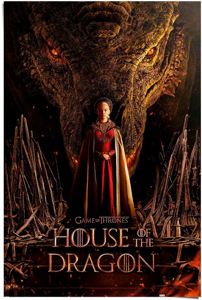 Reinders! Poster House of the Dragon - dragon throne von Reinders!