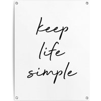 Reinders Poster "Keep life simple" von Reinders!
