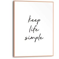 Reinders Poster "Keep life simple" von Reinders!