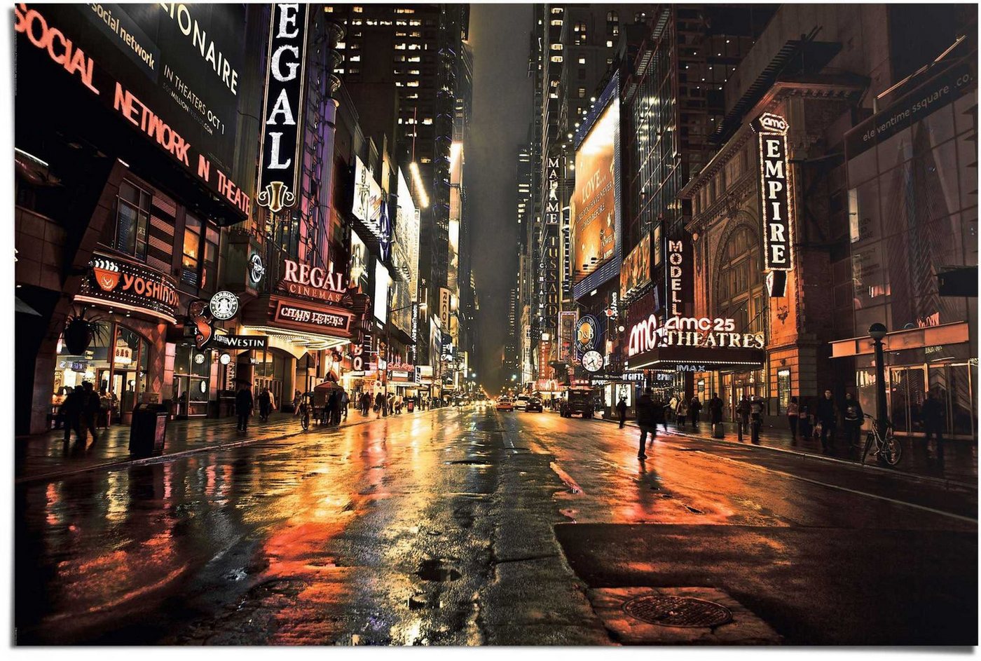 Reinders! Poster Manhattan 42nd Street, (1 St) von Reinders!