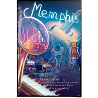Reinders Poster "Memphis Blues City" von Reinders!