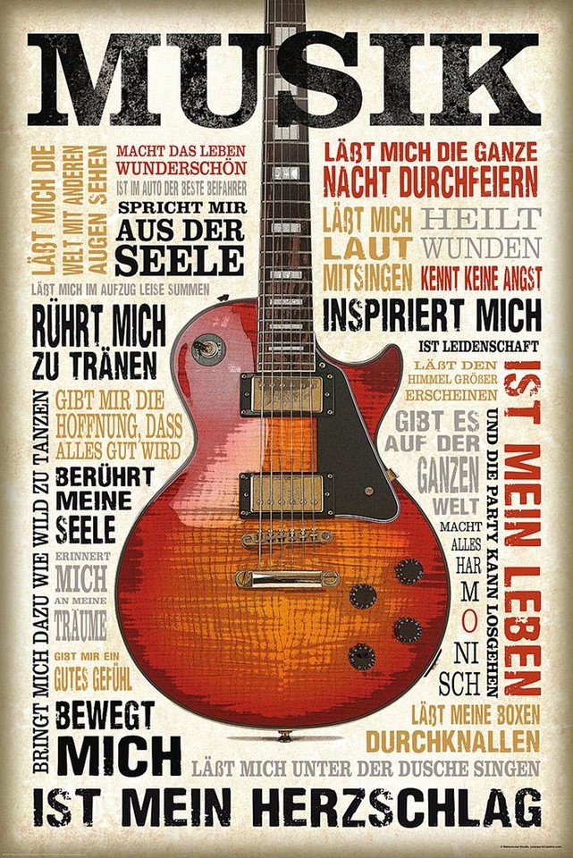 Reinders! Poster Musik ist Leidenschaft Poster 61 x 91,5 cm Reinders! Poster Musik ist Leidenschaft Poster 61 x 91,5 cm von Reinders!