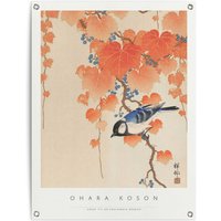 Reinders Poster "Ohara Koson Great tit", Outdoor für Garten oder Balkon von Reinders!