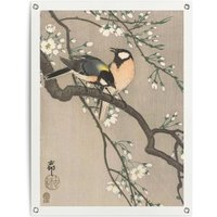 Reinders Poster "Ohara Koson Kohlmeisen auf Blütenzweig" von Reinders!