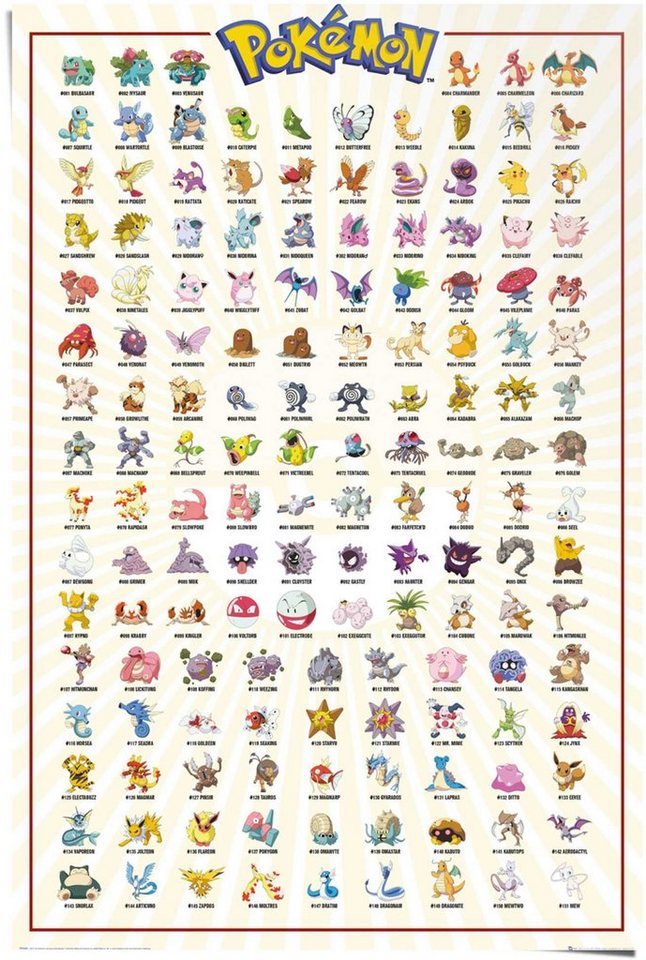 Reinders! Poster Pokemon, Comic (1 St) von Reinders!