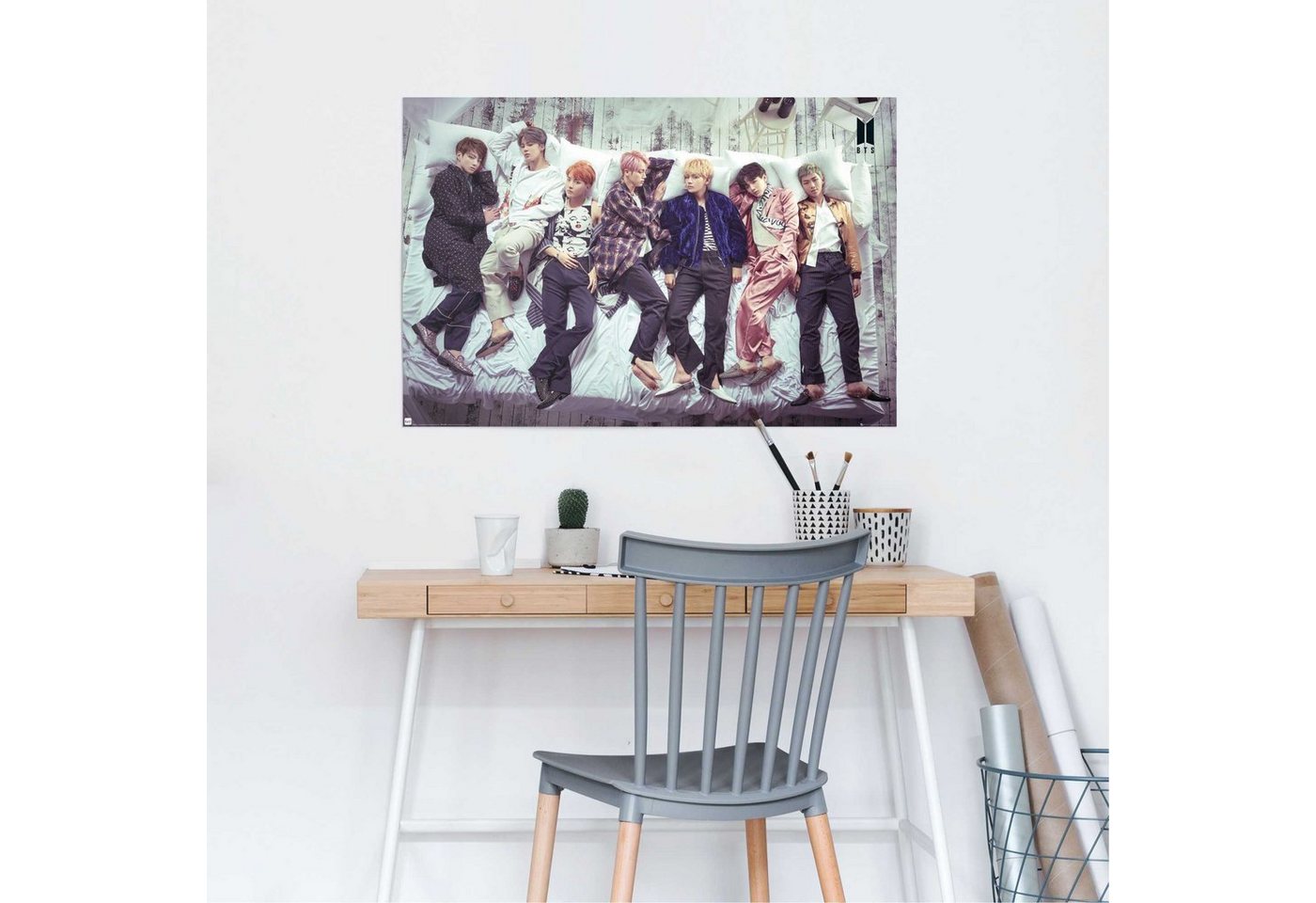 Reinders! Poster Poster BTS Bett - Band - Bangtan Boys, Orchester & Bands (1 St) von Reinders!