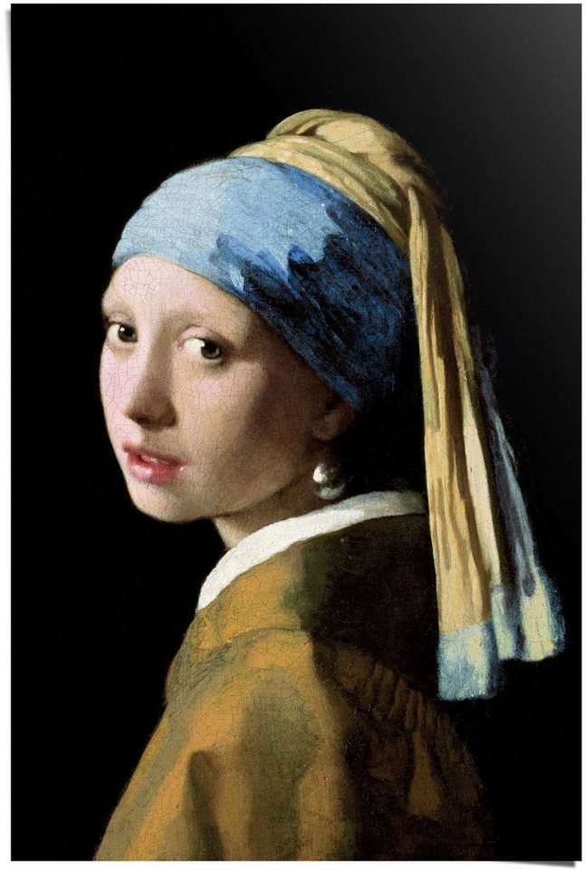 Reinders! Poster Poster Das Mädchen mit dem Perlenohrgehänge Jan Vermeer, Menschen (1 St) von Reinders!