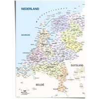 Reinders Poster "Schulkarte Niederlande" von Reinders!