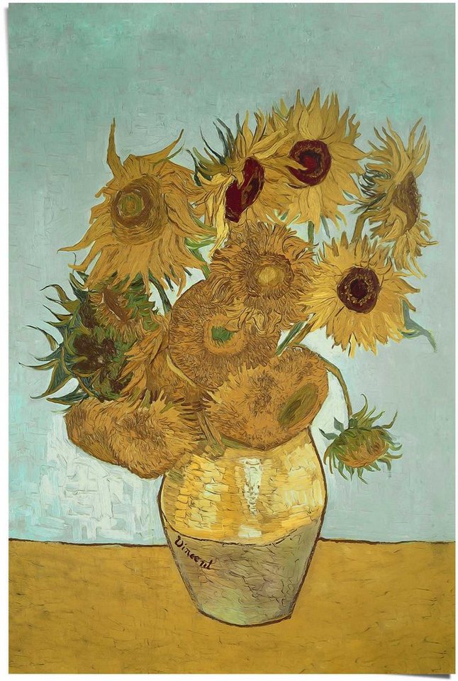 Reinders! Poster Sonnenblumen Vincent van Gogh - Blüte - Pflanze - Berühmtes Gemälde, (1 St) von Reinders!