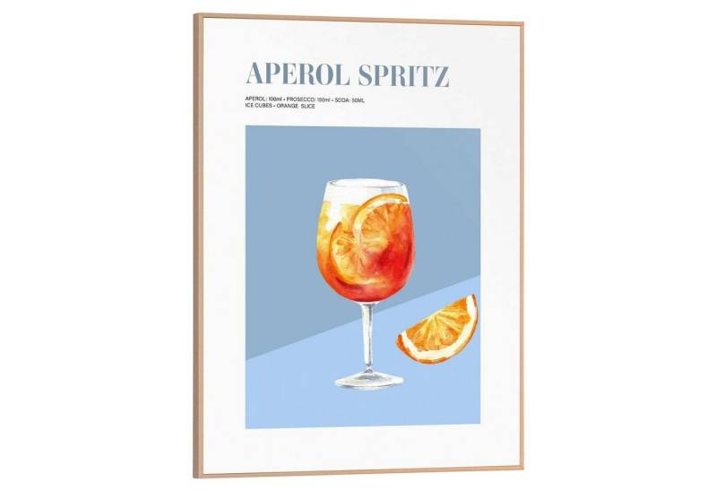 Reinders! Wandbild ARTIFIC, Braun, Blau, Weiß, 30 x 40 cm, Aperol (1 St), Aperol von Reinders!