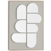 Reinders Wandbild "Abstract lichtgrijs met wit", Home Office - Weiß - MDF - Abstrakt - 70x100 cm von Reinders!
