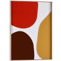 Reinders Wandbild "Connected - terra teints", Wohnzimmer - Abstrakte Formen - Rot - MDF - Abstrakt - 50x70 cm von Reinders!