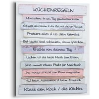 Reinders Wandbild "Küchenregeln" von Reinders!
