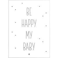 Reinders Wandbild "Slim Frame White 50x70 Be Happy My Baby" von Reinders!