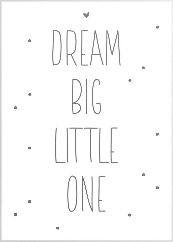 Reinders! Wandbild Slim Frame White 50x70 Dream Big Little One von Reinders!