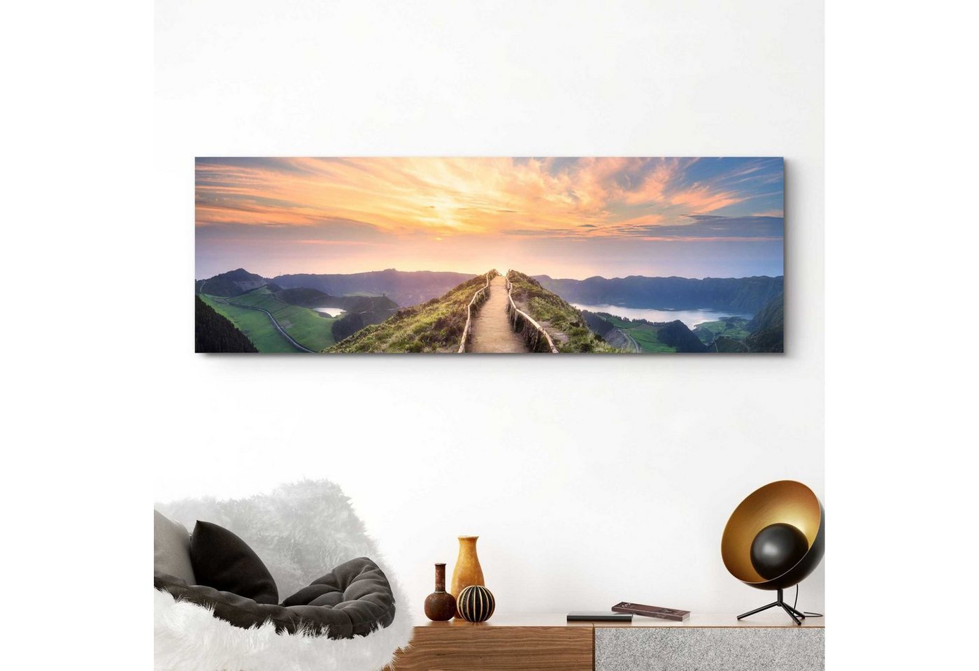 Reinders! Wandbild Wandbild Morgenröte Berge - Sonnenaufgang - Natur, Landschaften (1 St) von Reinders!