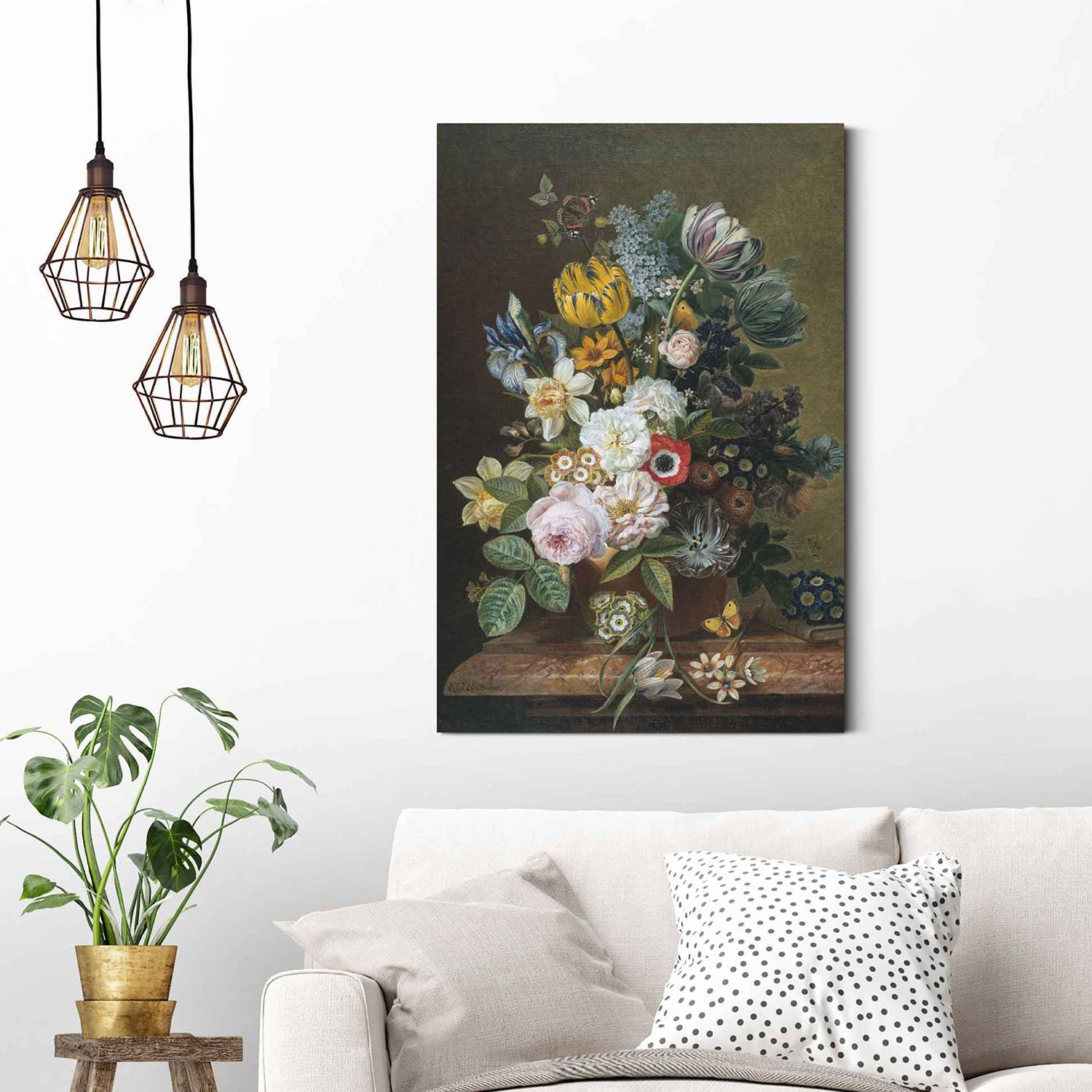 Wandbild  Stillleben mit Blumen von Reinders