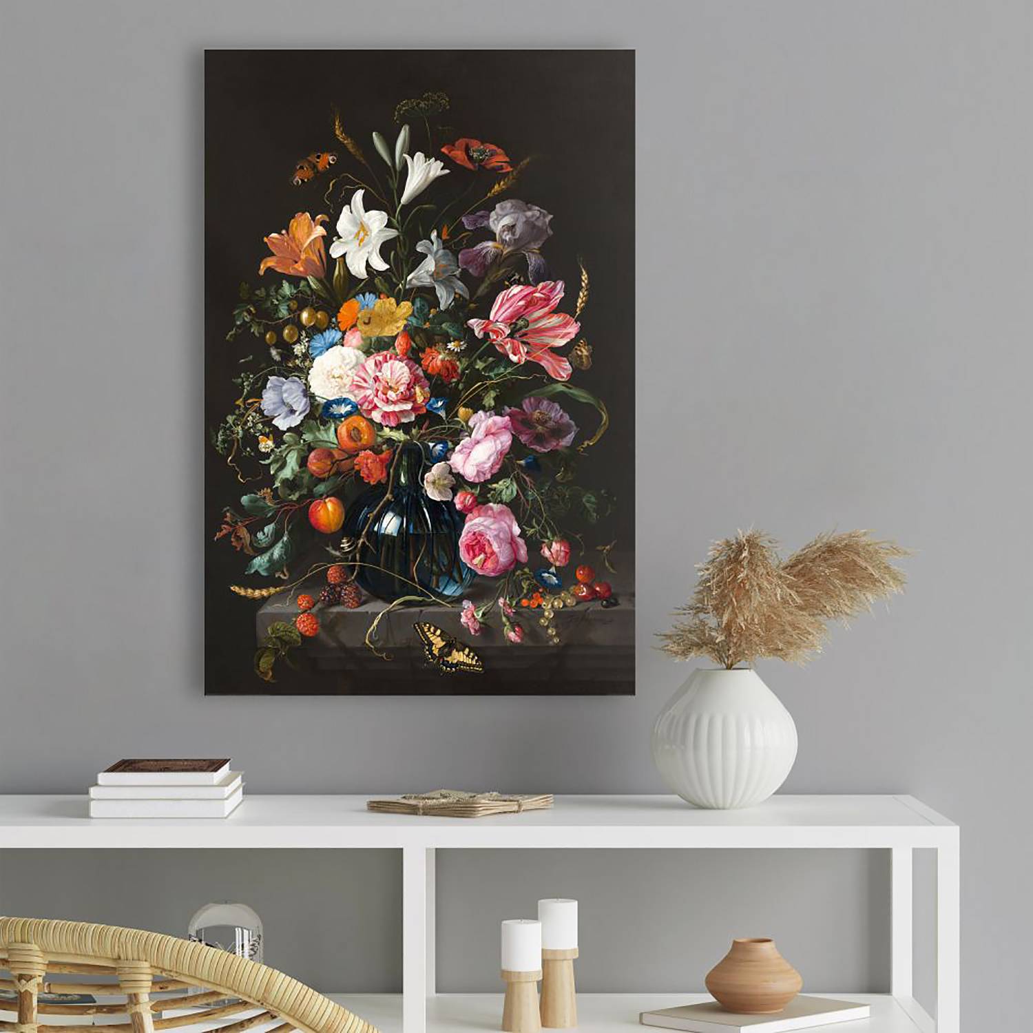 Wandbild Vase mit Blumen von Reinders