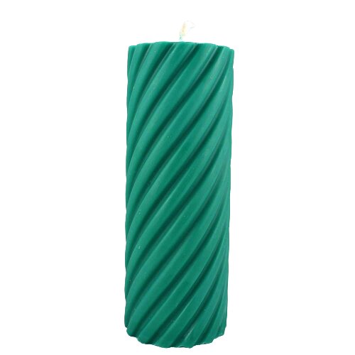 ReineNatur Kerzen aus Rapswachs – Spiraldesign - vegan – Größe: ca. H: 10 cm, ca. Ø: 5 cm von ReineNatur