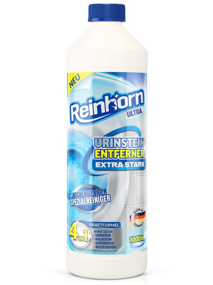 Reinhorn Urinsteinlöser Urinsteinentferner extra stark Profi Kraftformel 4in1 Urinsteinlöser (1000 ml 4in1 Kraftformel, hochergiebiges Powerkonzentrat Made in Germany) von Reinhorn