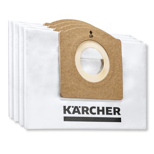 4 Vlies-Staubsaugerbeutel für Kärcher WD 1 Compact Battery Staubbeutel von Reinica