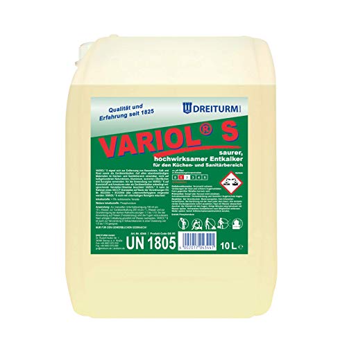 Dreiturm Variol S hochwirksamer Entkalker 10 L Antikalk Wasserkocherreiniger Kaffemaschinenentkalker von Reinica