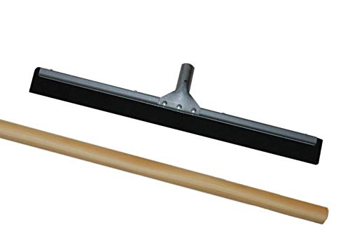 Wasserschieber Metall - extra verstärkt - INKLUSIVE Stiel (5 Stück, 55 cm) von Reinigungszubehör