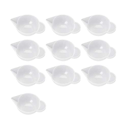 Reinscer 10 StüCk Silikon Form Becher, Mini Mess Becher, Modulations Werkzeuge für DIY Epoxid Harz von Reinscer