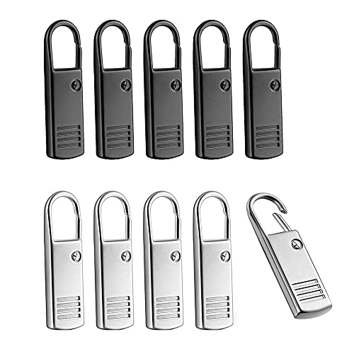 Reinscer 10 StüCke ReißEn Verschluss Ziehen Tab, Metall ReißEn Verschluss Abzieher Zip Schieberegler Extender Reparatur Fixer für Koffer SäCke von Reinscer