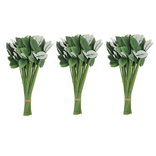 Reinscer 150 Stücke KüNstliche GefäLschte Rose Vorbauten für DIY Handgemachten Blumen Strauß Blatt Ader von Reinscer