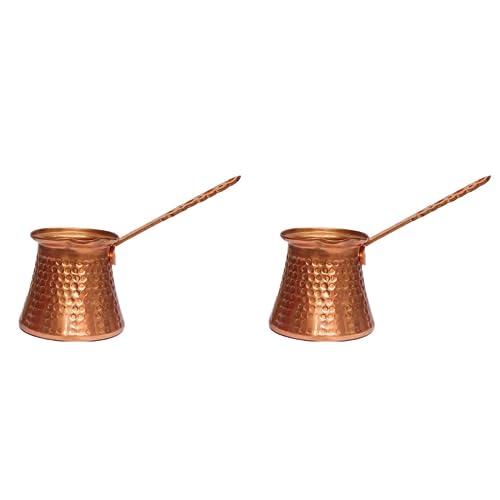 Reinscer 2X Kaffee Holzgriff Türke Türkische Kaffeekanne 320 Ml Kaffeetürke Türkische Kupfer Kaffeemaschine für Türke Cezve Cafeteria von Reinscer