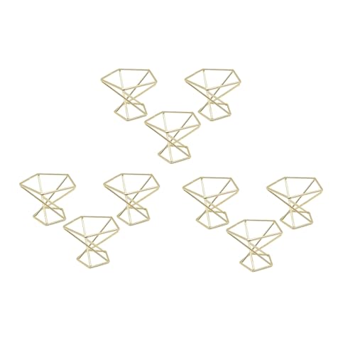 Reinscer 30 Stück Geometrische Luft Pflanzen Halter Flugzeuge Rack Metall Pflanzen Ständer Pflanzer Regale Himmeli Tillandsien Behälter von Reinscer
