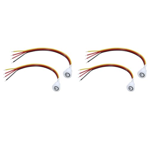 Reinscer 4 Stück Touch Dimmer Schalter DC3,7 V 5 V 12 V Stufenloser Dimmschaltersensor für LED Licht, Wohnmobil, Schrank, Kleiderschrank und Streifen Reinscer 4 Stück Touch Dimmer Schalter DC3,7 V 5 V 12 V Stufenloser Dimmschaltersensor für LED Licht, Wohnmobil, Schrank, Kleiderschrank und Streifen von Reinscer