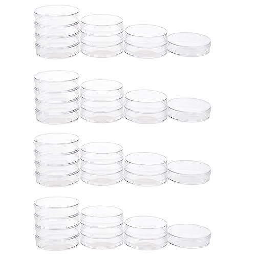 Reinscer 40 Stueck Sterile Petrischalen mit Lids Fuer Lab-Platte Bakterielle Hefe 55 mm x 15 mm von Reinscer