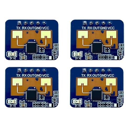 Reinscer 4X 24G MmWave LD2410C Radarsensor-Bewegungserkennungsmodul für Menschliche Anwesenheit von Reinscer