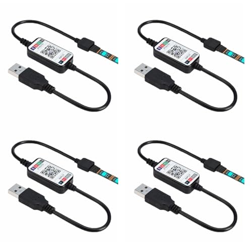 Reinscer 4X Drahtlose Bluetooth LED-Dimmer-Fernbedienung DC5-24V Telefon-APP-Verbindungssteuerung für RGB-Lichtleisten-Zeitschaltuhr Reinscer 4X Drahtlose Bluetooth LED-Dimmer-Fernbedienung DC5-24V Telefon-APP-Verbindungssteuerung für RGB-Lichtleisten-Zeitschaltuhr von Reinscer