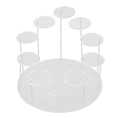 Reinscer Acryl Cupcake Halter StäNder, Runder Cupcake Display StäNder, Premium Dessert StäNder Cupcake Halter, für Partys von Reinscer