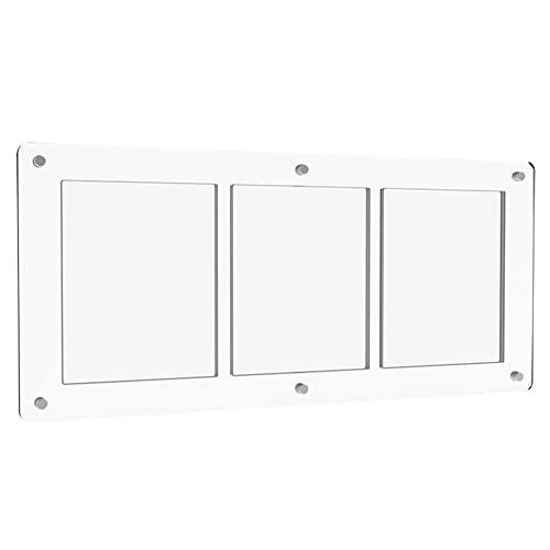 Reinscer Acryl Karten Halter mit DREI Rahmen Magnetischer Transparenter KartenstäNder 35PT Universal Kartenstein für Seltene Karten Aufbewahrung von Reinscer